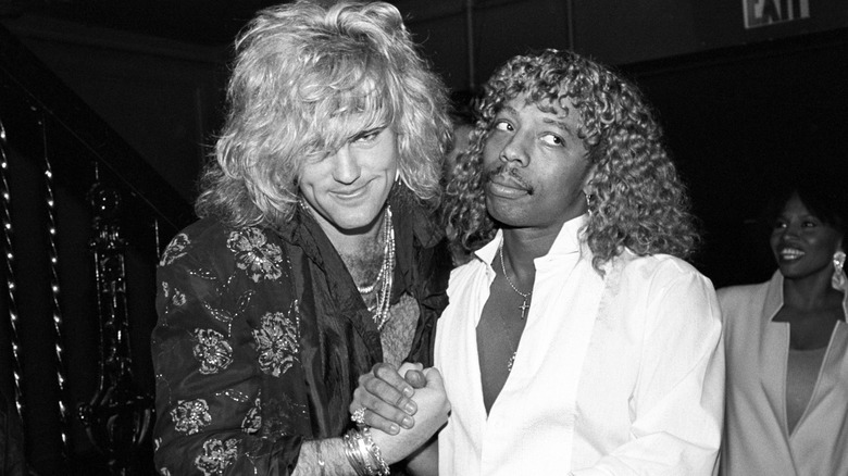 Rick James and another man at an event