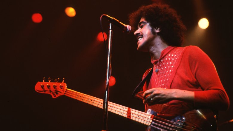 Phil Lynott on stage