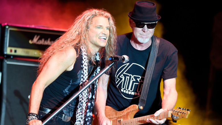 Great White plays on stage