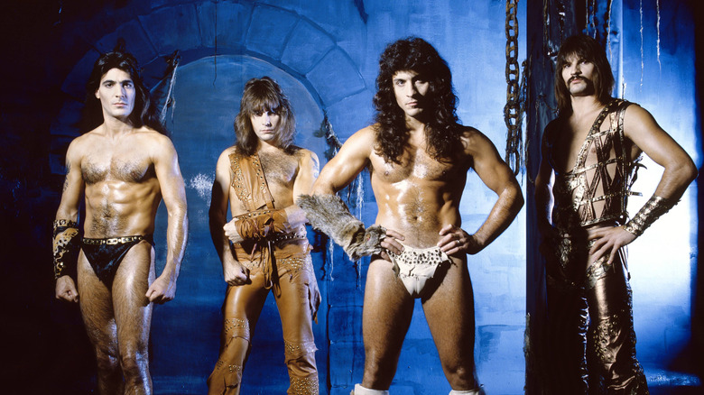 Manowar posing for 1980s publicity photo