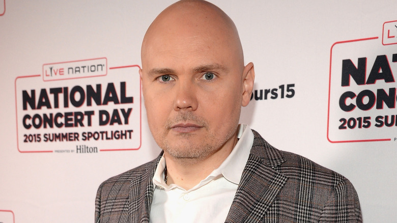 Billy Corgan poses for photo in 2015