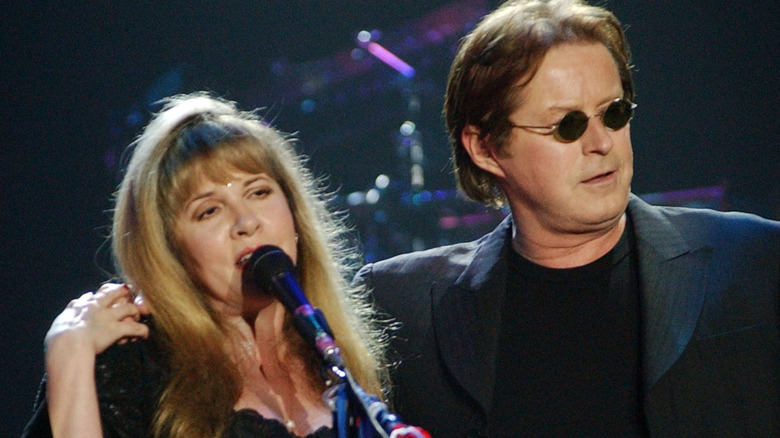 Stevie Nicks and Don Henley on stage
