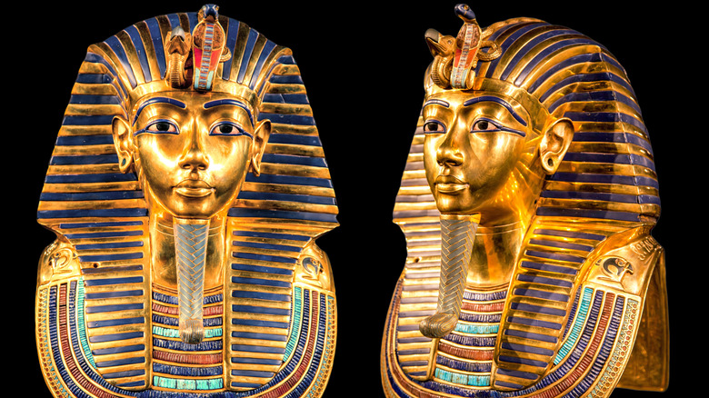 King Tut golden death mask