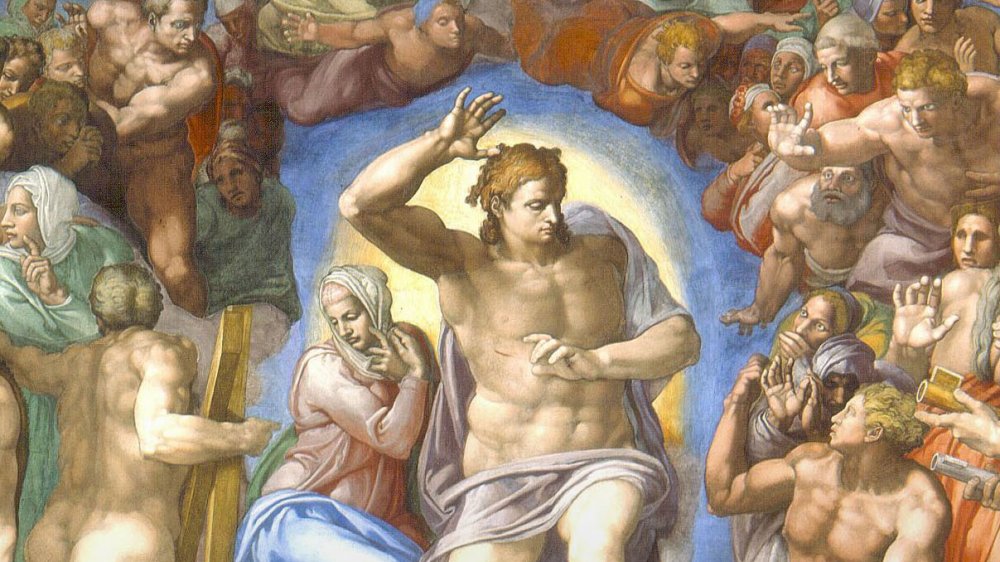 Detail of The Last Judgement, Michelangelo
