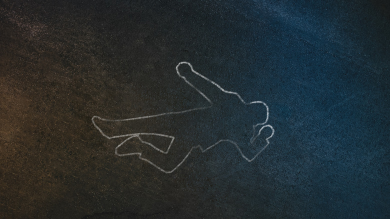 chalk outline
