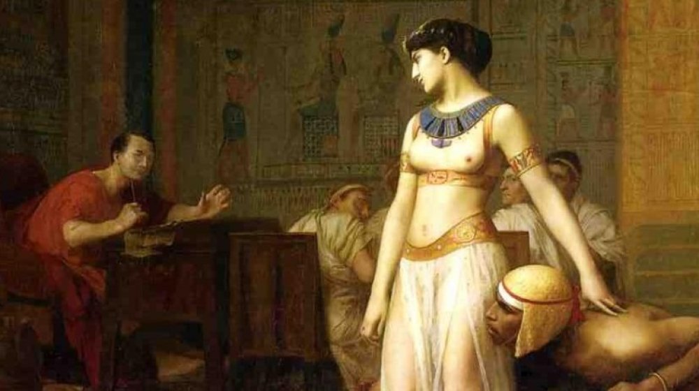 Cleopatra and Julius Caesar