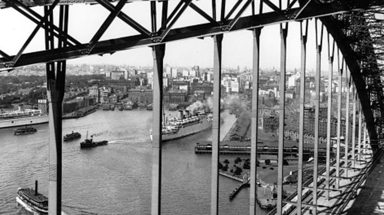 View from Sydney Harbour Bridge, Australia, 1934