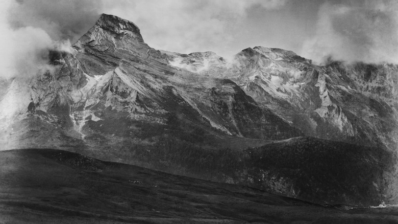 A view of the French Pyrenees from the Col d'Aubisque, 1948
