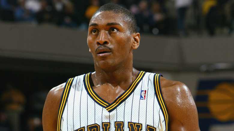 Ron Artest looking intense