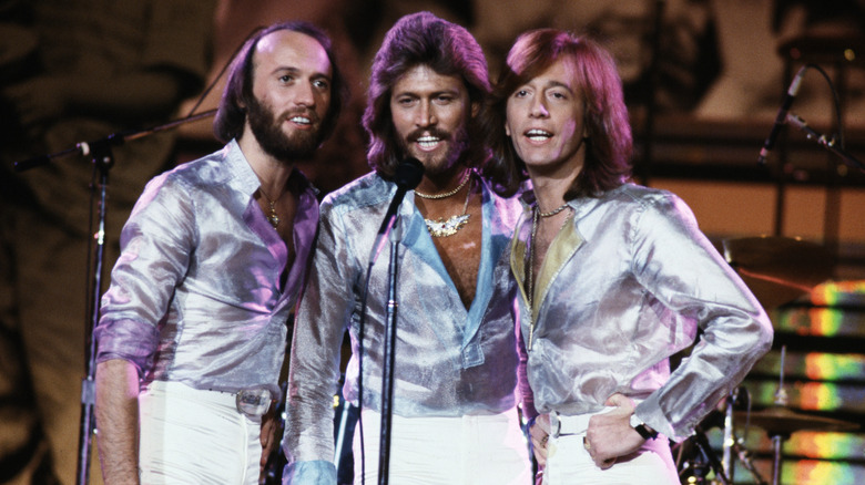 The Bee Gees on stage in 1979