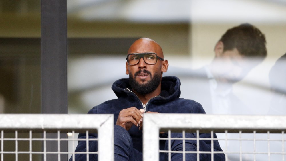 Nicolas Anelka watching his team