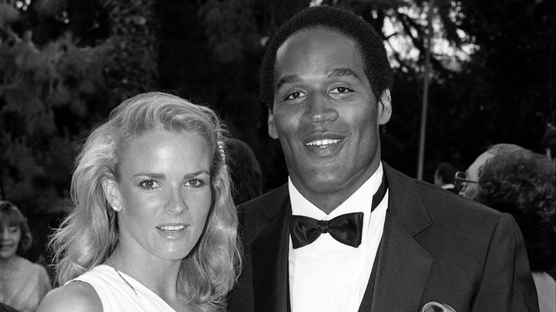 Nicole Brown and OJ Simpson at party