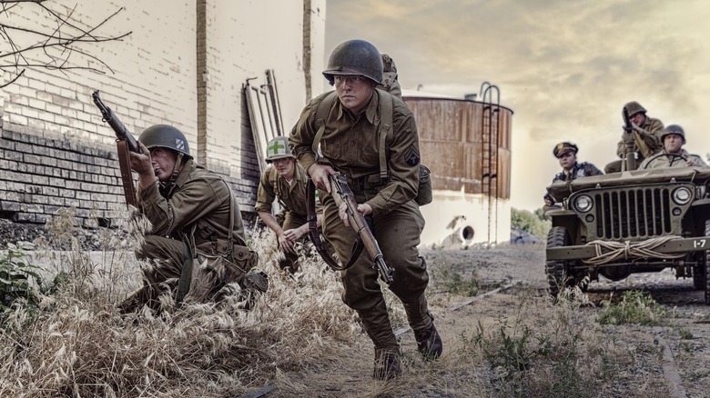 WWII soldiers in combat
