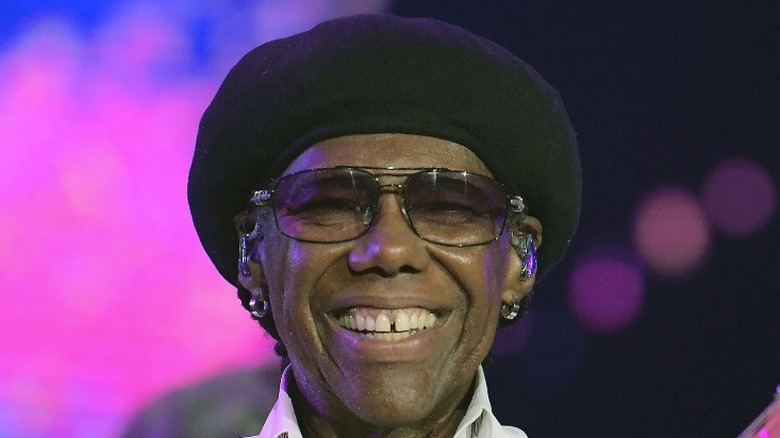 Nile Rodgers smiling and playing in Brazil