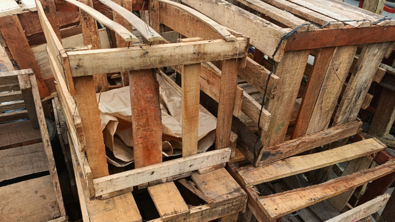 Gangster crate pile