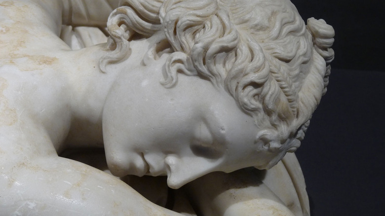 Statue of sleeping Hermaphroditus.