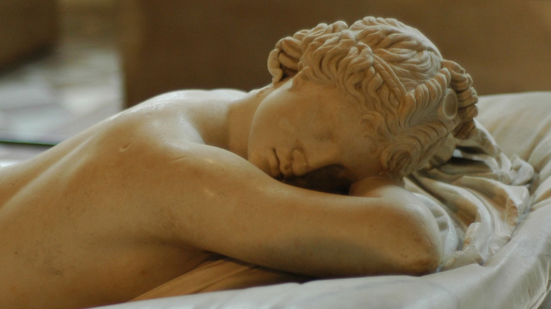 Statue of sleeping Hermaphroditus.