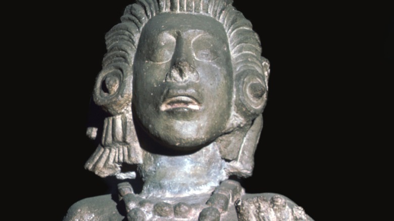 Statue of the Mayan Maize God.