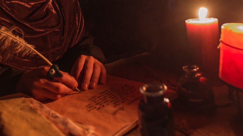 Nostradamus writing