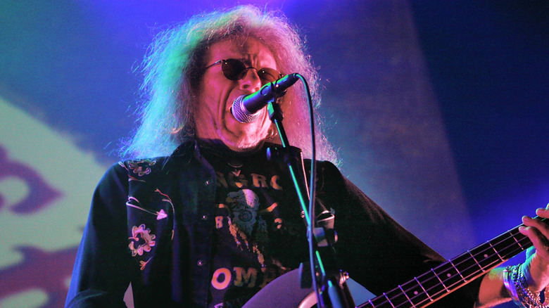 Dickie Peterson of Blue Cheer singing and playing bass