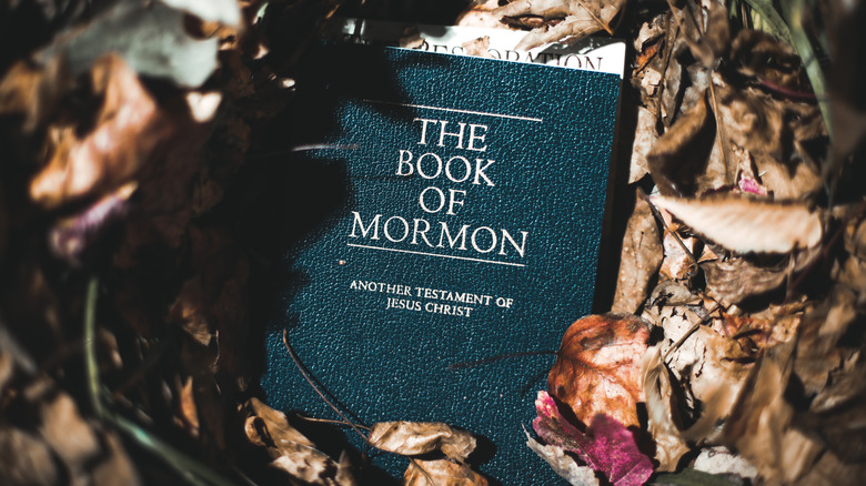 book of mormon on the ground 