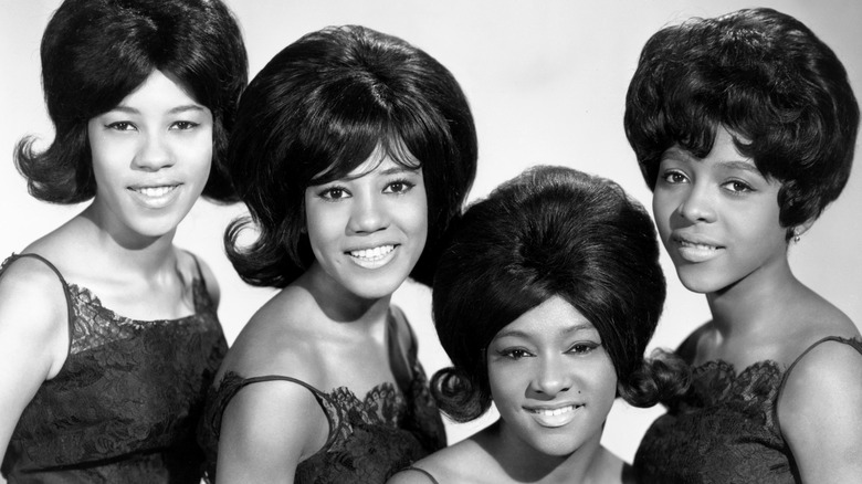 the crystals and their hair posing in 1963