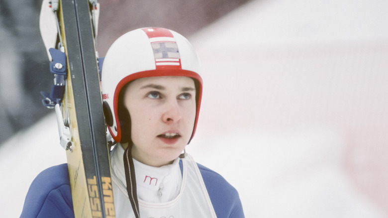 Matti Nykanen helmet looking up