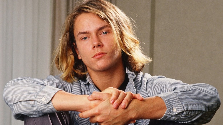 River Phoenix studio portrait photo