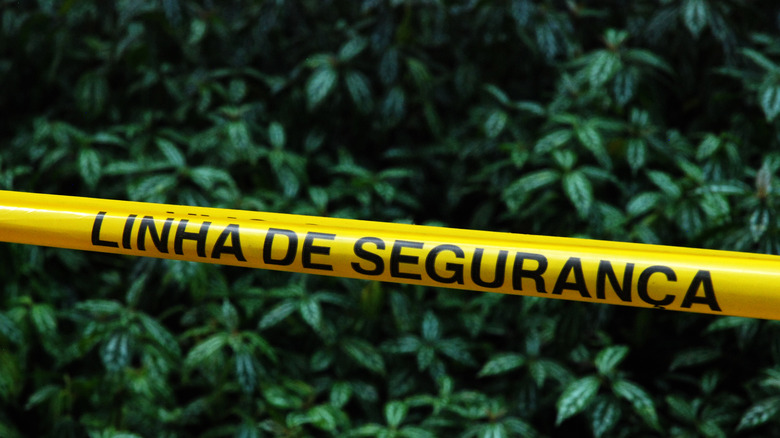 Brazil police tape 