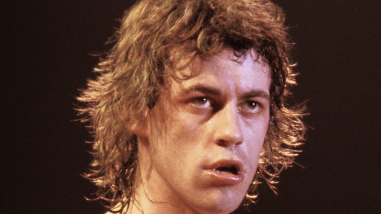 Bob Geldof performing with Boomtown Rats
