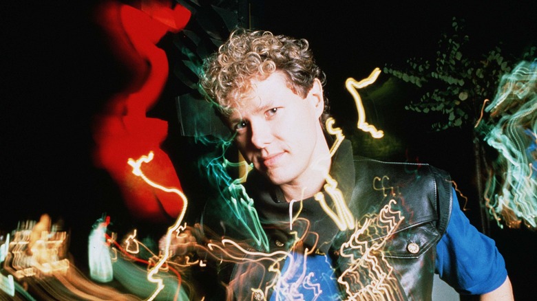 Dan Hartman leather jacket smiling