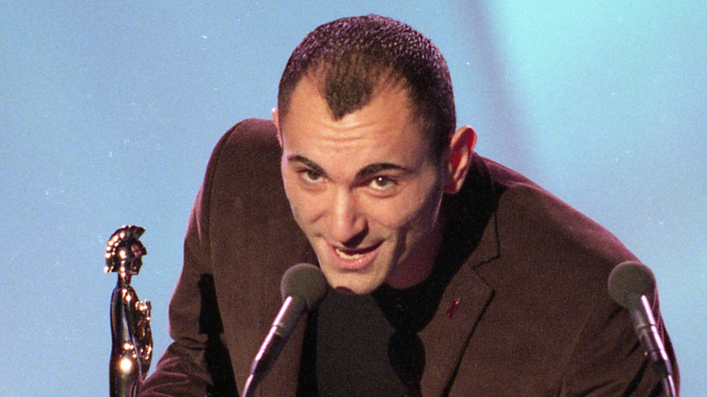 Robert Miles accepts BRIT Award