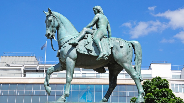 A Lady Godiva statue in Coventry 
