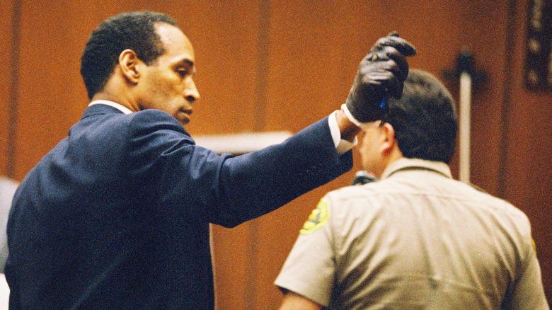 O.J. Simpson with glove 1995