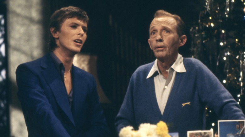 David Bowie and Bing Crosby singing together
