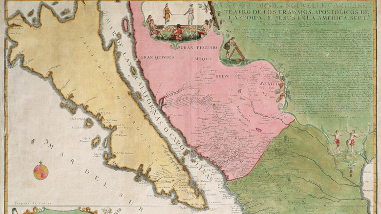 map of California as an island