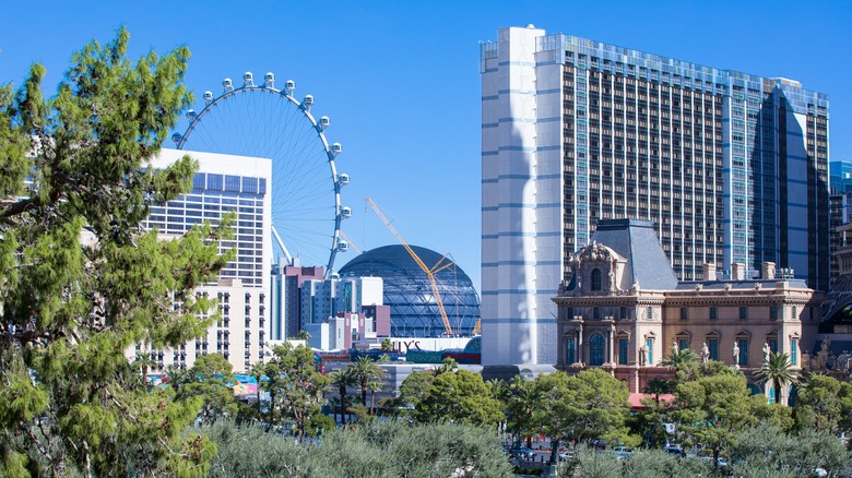 MSG Sphere under construction in Las Vegas 