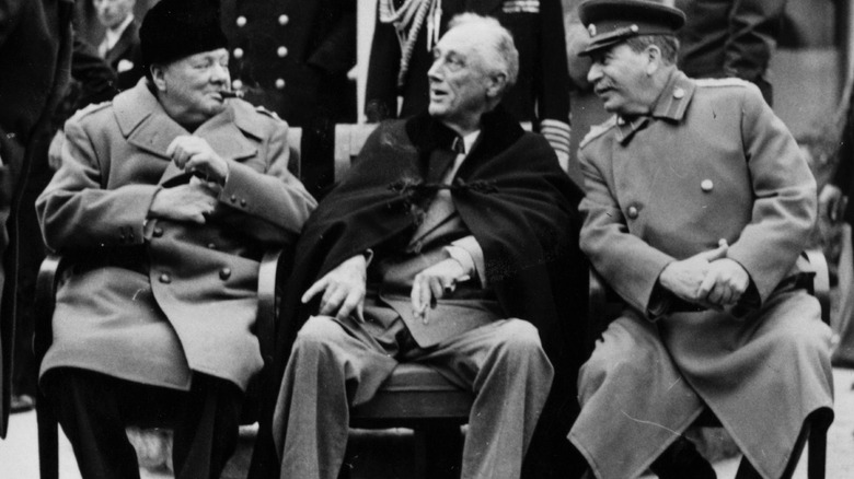 Livadia Palace, Yalta, during the Three Power Conference, Churchill, Roosevelt, Stalin