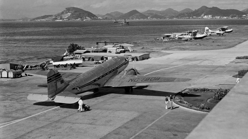 Pan Am flight on tarmac