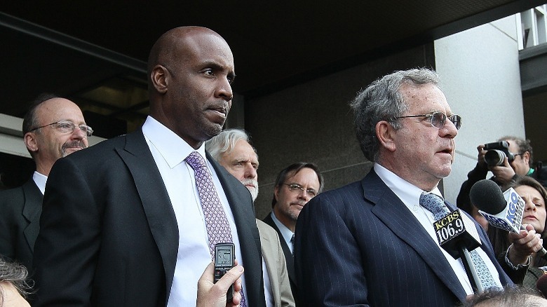 Barry Bonds at press conference