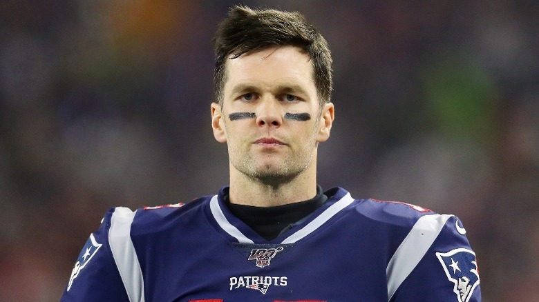 Tom Brady on field