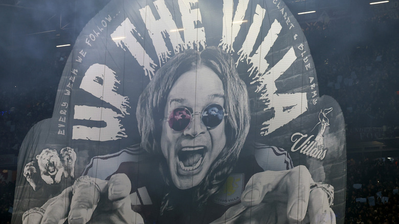 Ozzy Osbourne sign at Villa Park