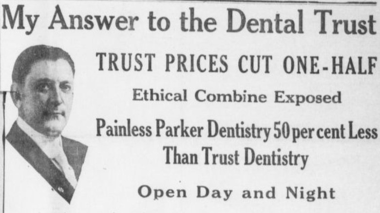 painless parker newspaper ad