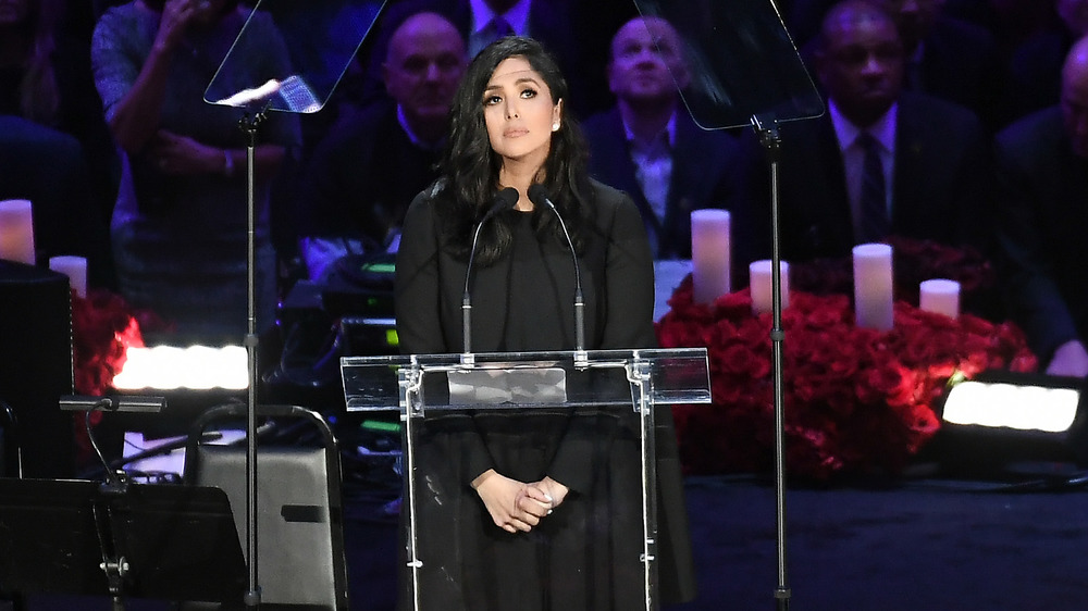 Vanessa Bryant at Kobe's funeral