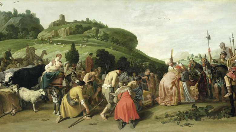 Painting of Jacob receiving father in Egypt