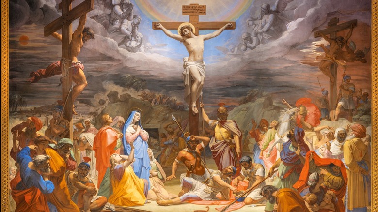 Jesus crucifixion, Chiesa dei Croati, Rome