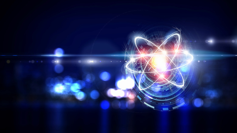 artist's creative rendition of atom 