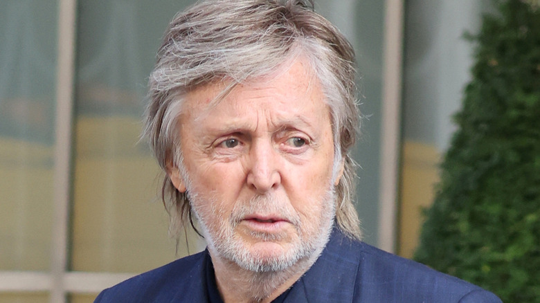 Paul McCartney staring ahead