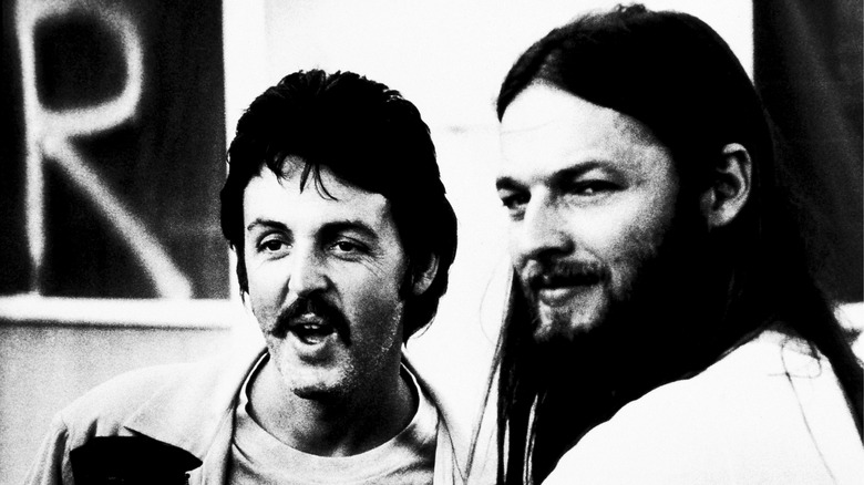 Paul McCartney and David Gilmour 