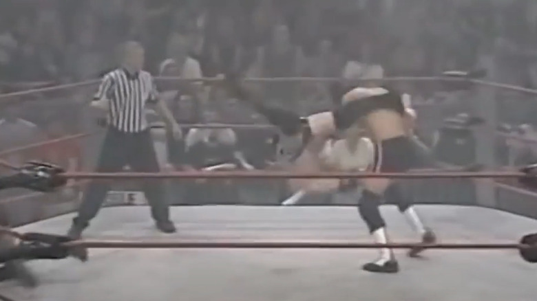 AJ Style performs Pele kick